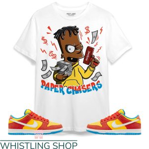 Bart Simpson Dunks T-Shirt Paper Chaser Simpson Match Dunk