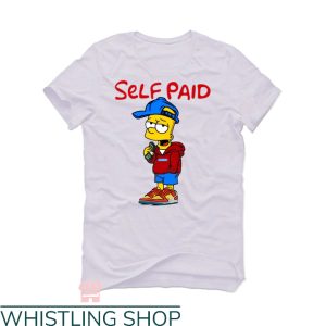 Bart Simpson Dunks T-Shirt Self Paid Simpson Illcurency Tee