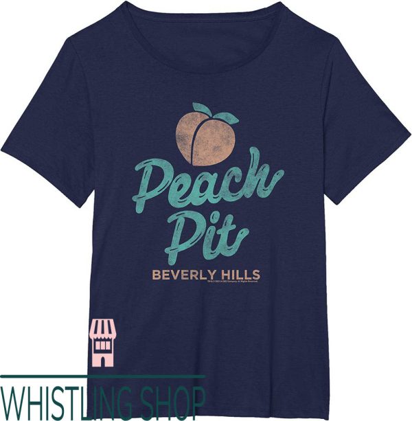 Beverly Hills Hotel T-Shirt 90210 Peach Pit Logo