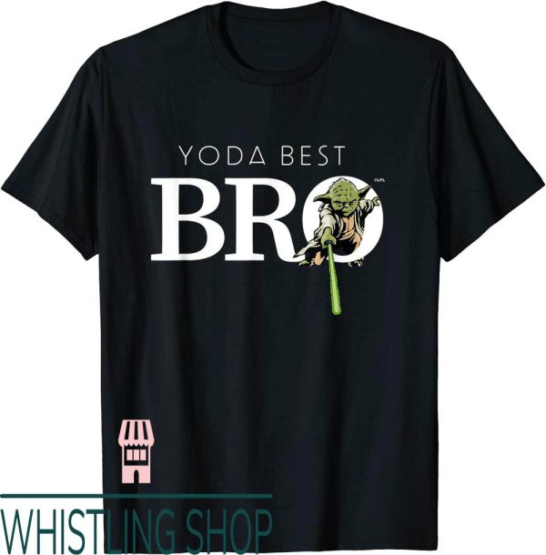 Big Bro T-Shirt Star Wars Yoda Best Lightsaber Gift Brother