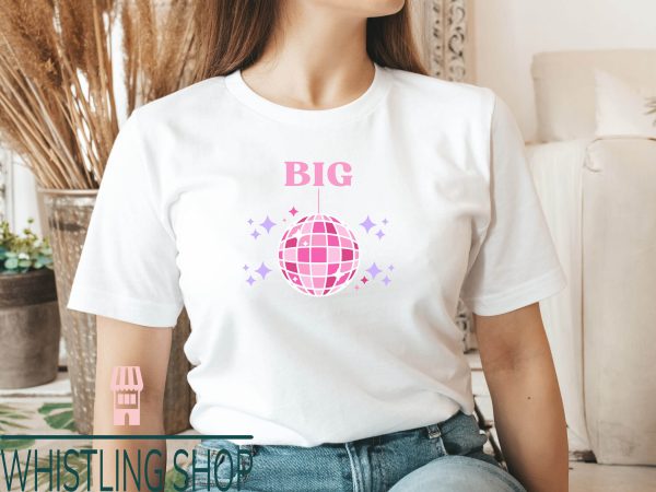 Big Little Reveal T-Shirt Groovy Disco Ball Sorority Gifts
