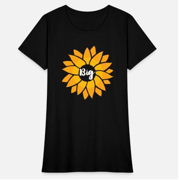 Big Little Sorority T Shirt Big Little Sunfower T Shirt