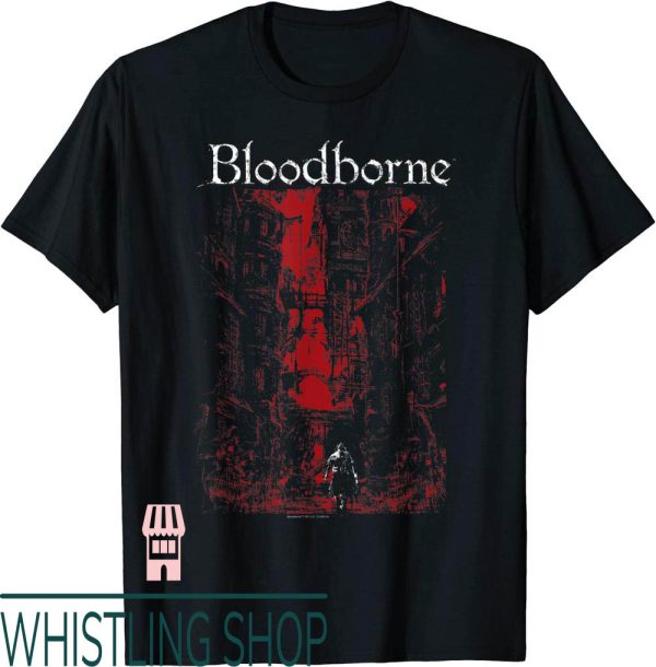 Blood Incantation T-Shirt Bloodborne Red City Background