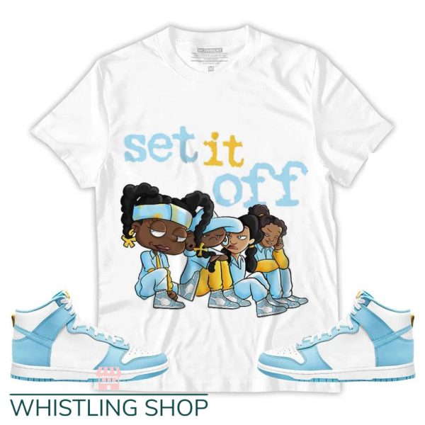 Blue Chill T Shirt Dunk High Homer Simpson Set It Off Unisex Sneaker Shirt Match