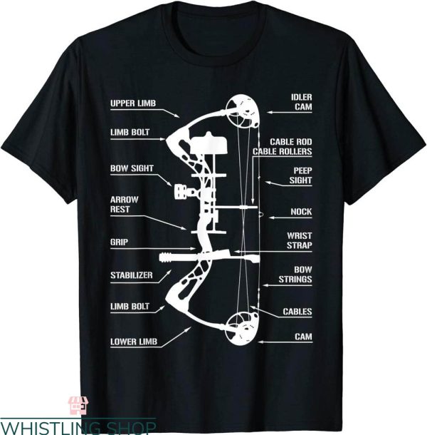 Bow Hunting T-Shirt Anatomy Of Archery Bowhunting Tee