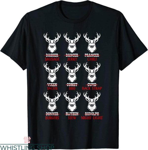 Bow Hunting T-Shirt Funny Christmas Deer Bow Hunter