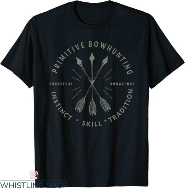 Bow Hunting T-Shirt Primitive Archery Bow Hunter Tee