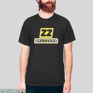 Brazzers T-Shirt Classic Logo Trendy 18+ Only Website Tee