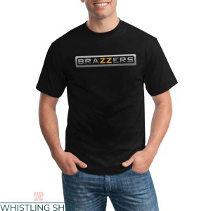 Brazzers T-Shirt Classic Logo Trendy Aldult Website Tee