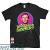 Budd Dwyer T-Shirt Whats For Dinner Foodie Dahmer Mugshot