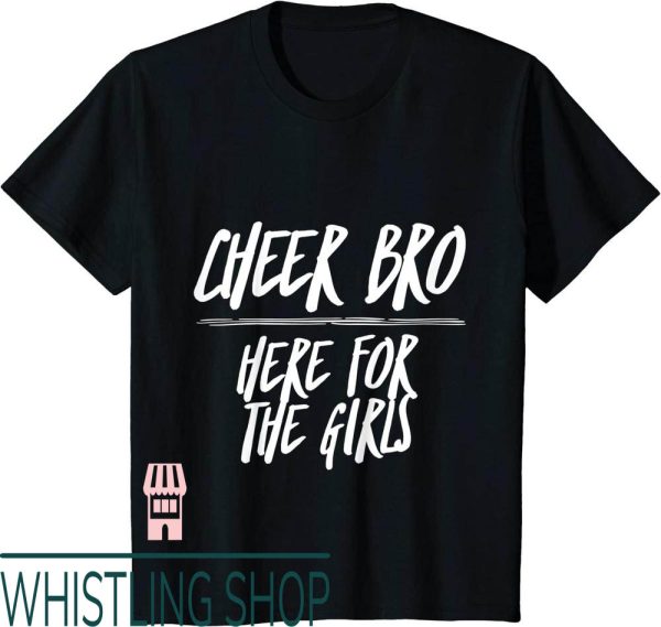Cheer Brother T-Shirt Kids Here For The Funny