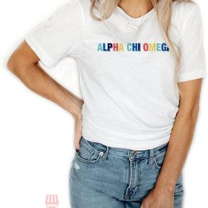 Chi Omega T-Shirt Alpha Gemstone Tee