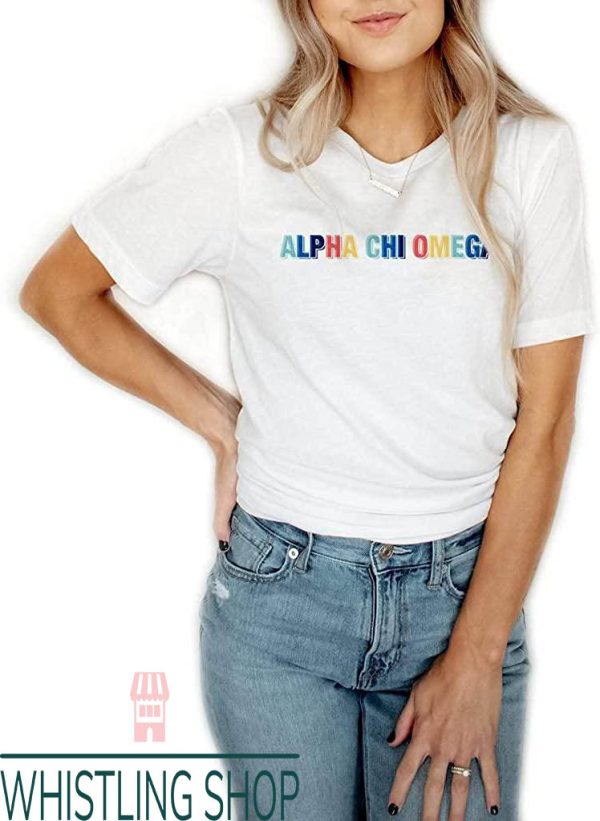 Chi Omega T-Shirt Alpha Gemstone Tee