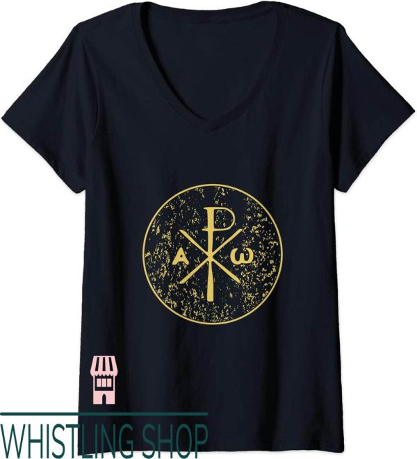 Chi Omega T-Shirt Rho Alpha And Christogram Jesus