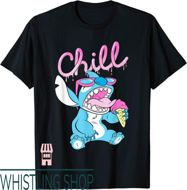 Chill Since 1993 T-Shirt Lilo Stitch Neon Ice Cream Drip