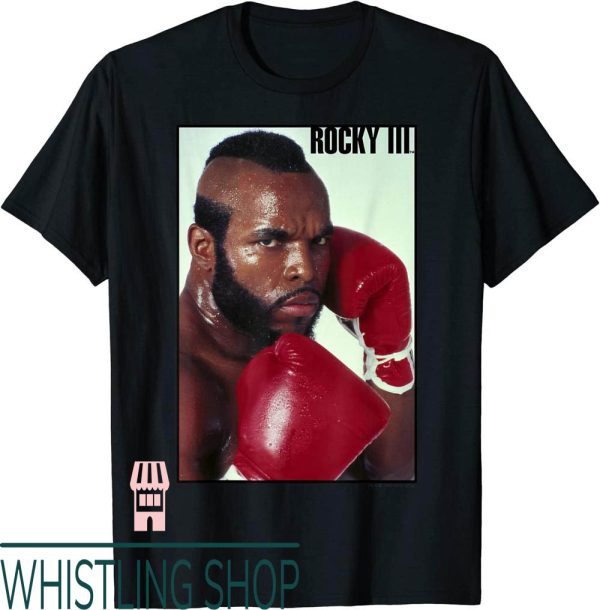 Clubber Lang T-Shirt Rocky 3 Fight Pose Full Color Poster