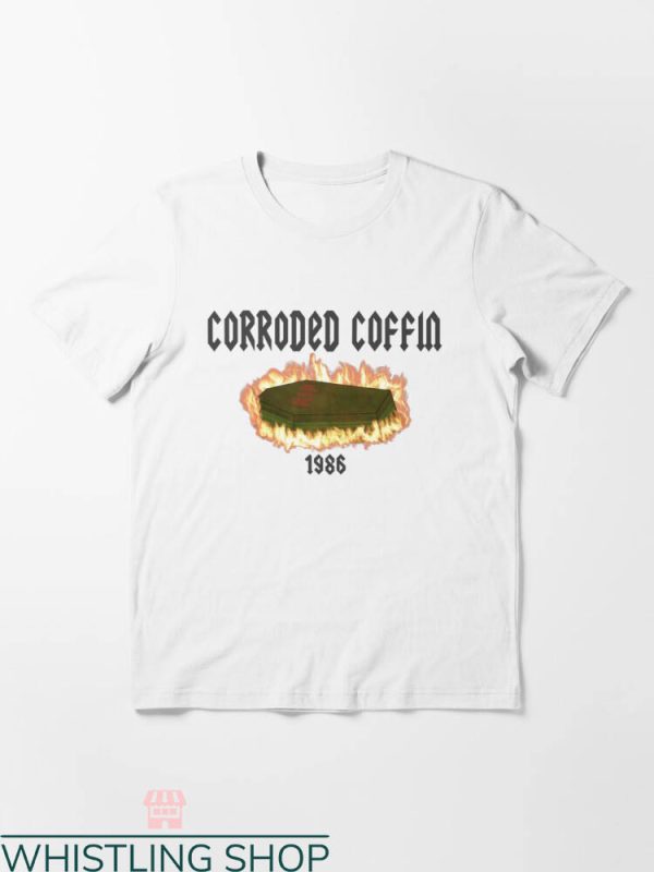 Corroded Coffin T-shirt Fire Corroded Coffin 1986 T-shirt