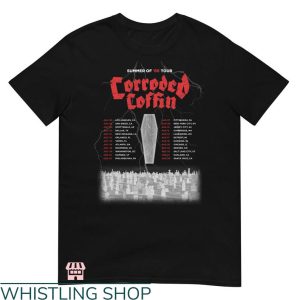 Corroded Coffin T shirt Summer Of 86 Tour Corroded Coffin