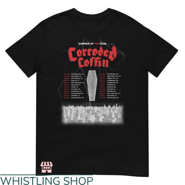 Corroded Coffin T-shirt Summer Of ’86 Tour Corroded Coffin