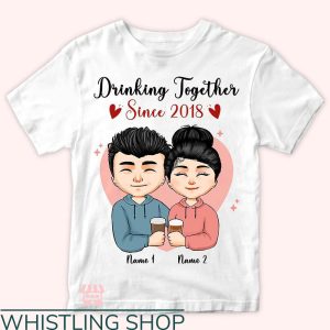 Couples Anniversary T-Shirt Custom Name For Anniversary Gift