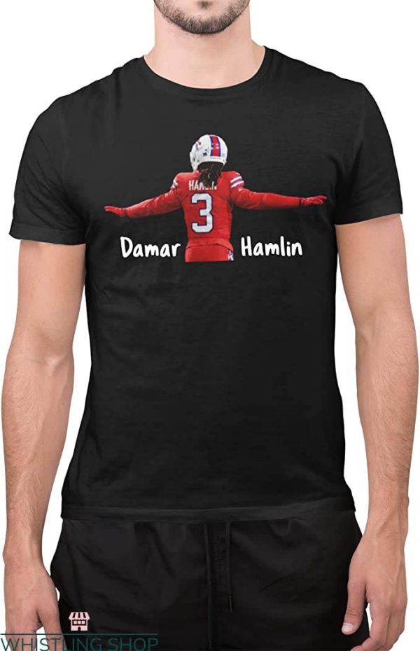 Damar Hamlin T-Shirt Damar Hamlin In Number 3 Buffalo Bills
