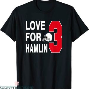 Damar Hamlin T-Shirt Love For Number 3 Damar Hamlin T-Shirt
