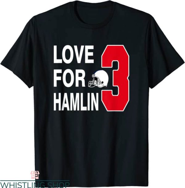 Damar Hamlin T-Shirt Love For Number 3 Damar Hamlin T-Shirt