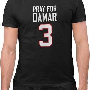 Damar Hamlin T-Shirt Pray For Damar 3 Buffalo Bills T-Shirt