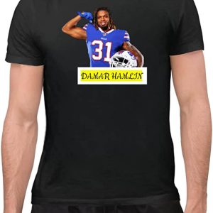 Damar Hamlin T-Shirt Strong Player Damar Hamlin Buffalo Bills