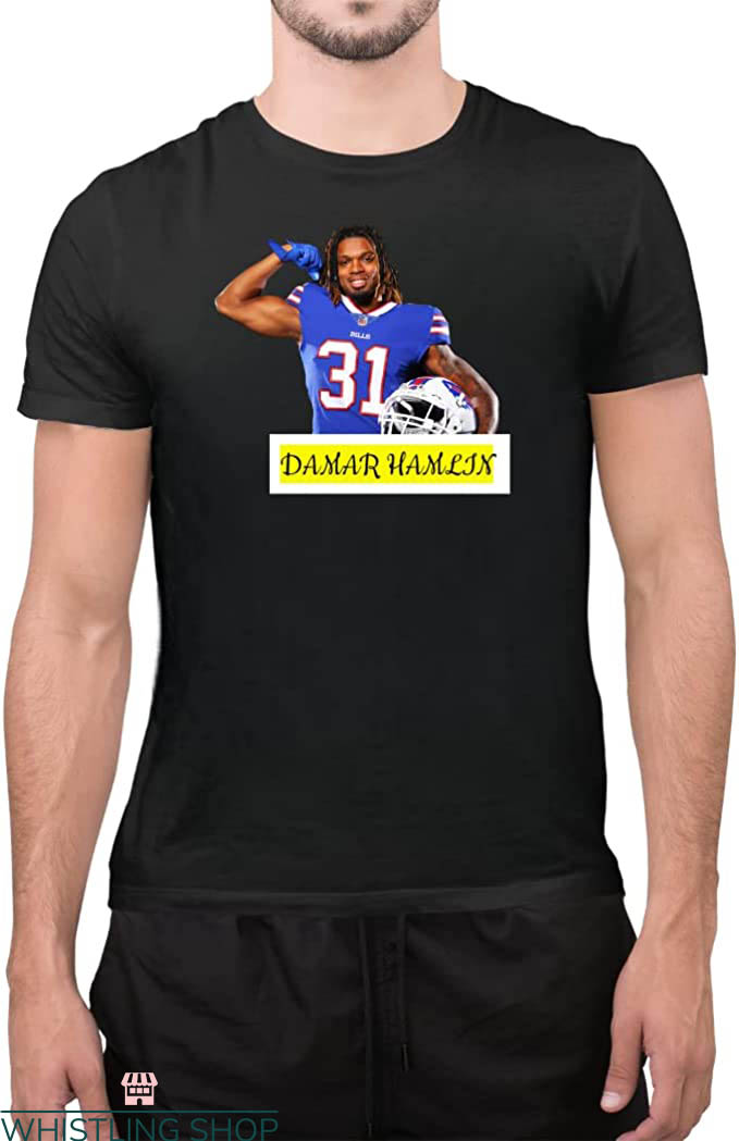 Damar Hamlin T-Shirt Strong Player Damar Hamlin Buffalo Bills