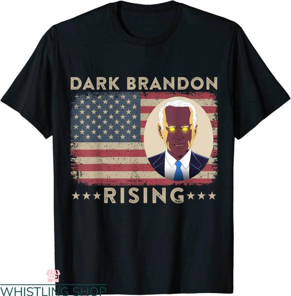 Dark Brandon T-Shirt Is Rising Pro Biden USA Flag Tee