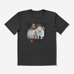 Drake Evangelion T-Shirt Anime Heart Version Funny Tee