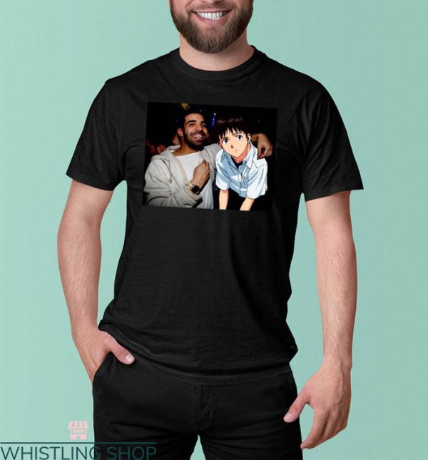 Drake Evangelion T-Shirt Anime Style Funny Classic Tee