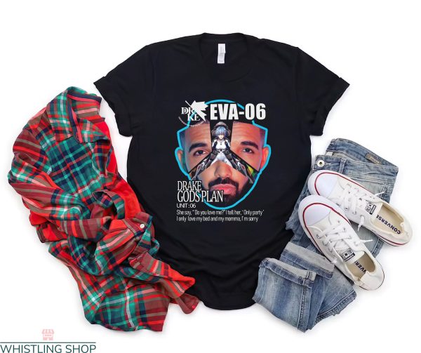Drake Evangelion T-Shirt Eva-06 Drake Gods Plan Unit 06
