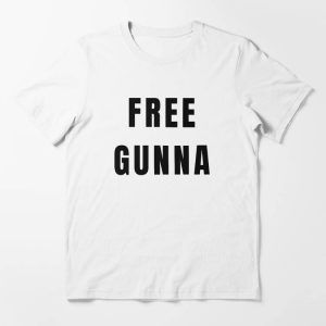 Free Gunna T-Shirt Classic Black Words YSL Trendy Tee