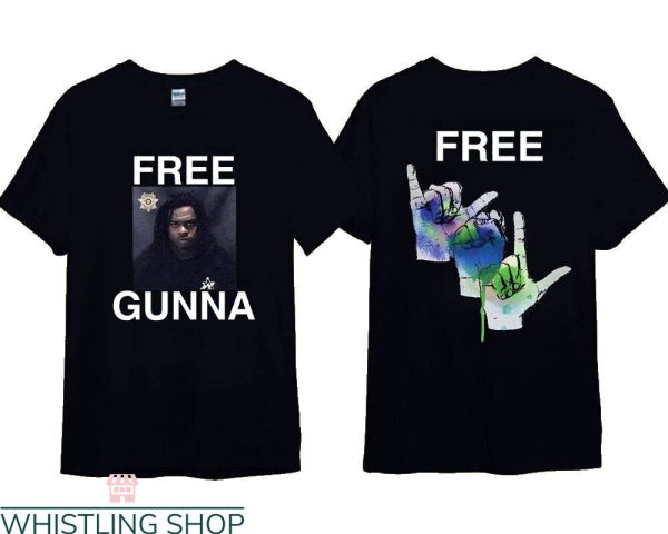 Free Gunna T-Shirt Front And Back Rapper Trendy Tee