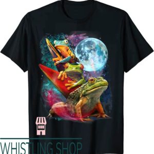 Frog And Toad T-Shirt Frog And Toad Graphic Art With Moon