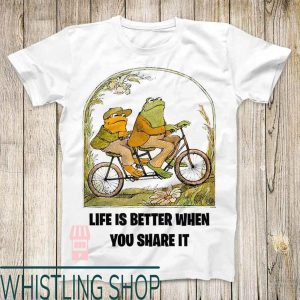 Frog And Toad T-Shirt Life Is Better Frog And Toad Cycling