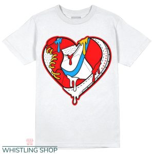 Fruity Pebbles Dunks DopeSkill Unisex T-shirt Heart Jordan Graphic