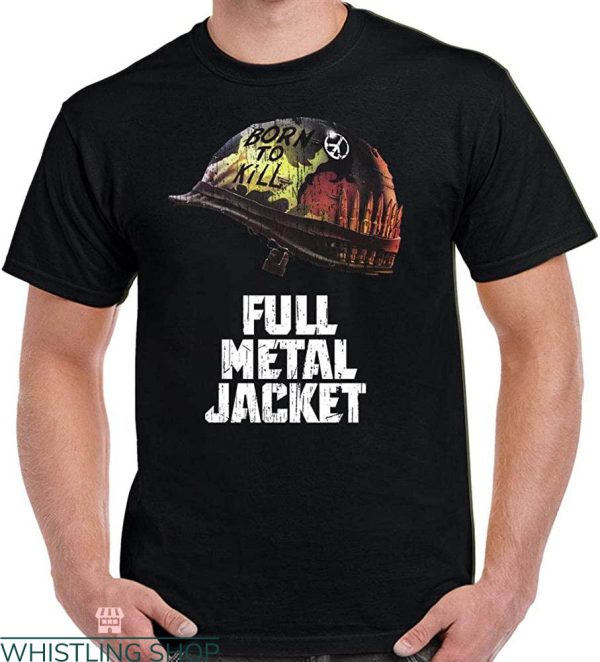 Full Metal Jacket T-Shirt Poster Distressed Vietnam War