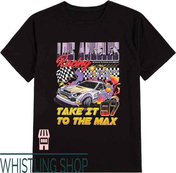 Gallery Dept Car T-Shirt Letter Print Graphic Vintage Summer