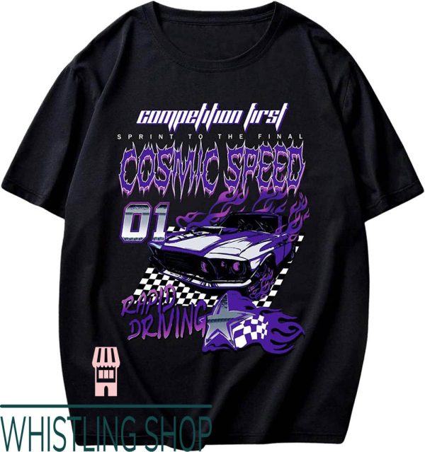 Gallery Dept Car T-Shirt SHENHE l Letter Print Regular Fit