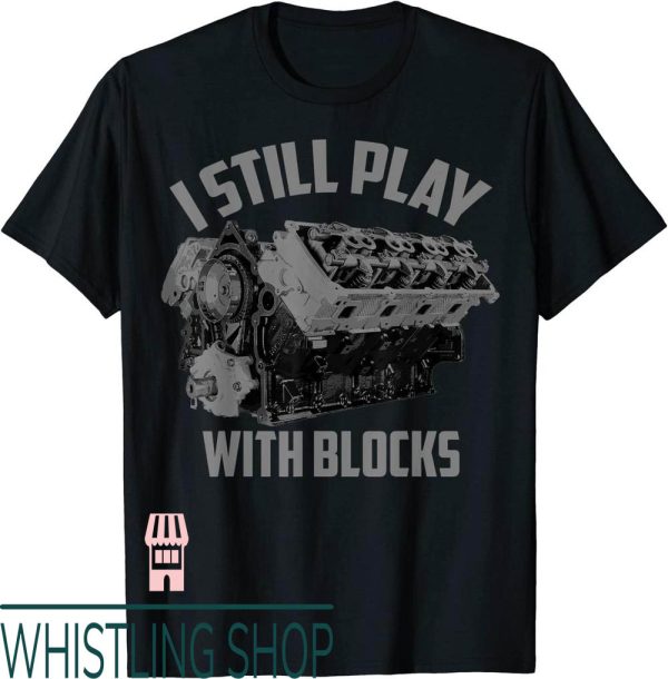 Gallery Dept Car T-Shirt With Blocks Racing Maintenance