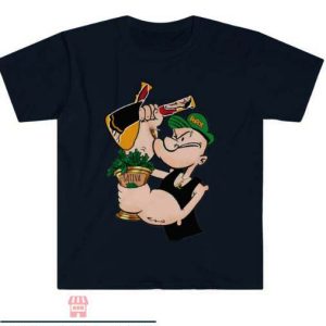 Gangster Popeye T Shirt 420 Popeye Vintage Cartoon Shirt