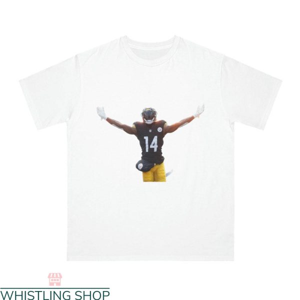 George Pickens T-Shirt Pittsburgh Steelers Vintage Oil