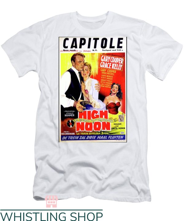 High Noon T-Shirt Gary Cooper Hugs Grace Kelly On Cover Page