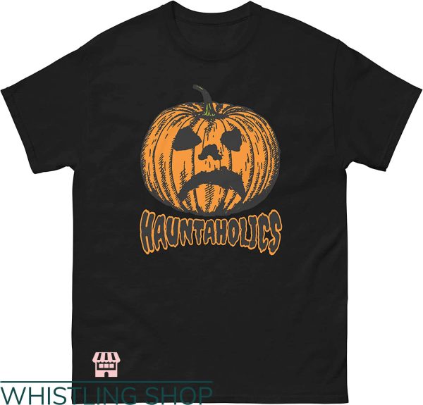 I Love Haunted Mound T-shirt Hauntaholics Ghost Pumpkin