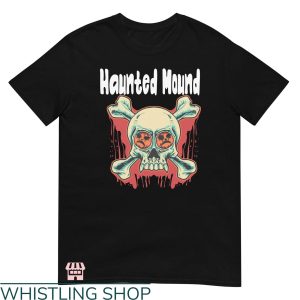 I Love Haunted Mound T-shirt Skull With Horror Pumpkin Shirt