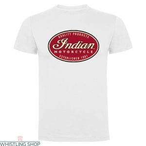 Indian Motorcycle T-Shirt Logo Classic Speed Vintage Tee
