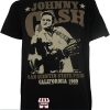 Johnny Cash Middle Finger T-shirt California Superstar 1969